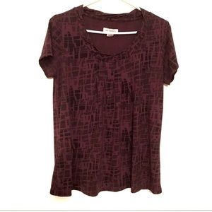 Sears Liz Claiborne printed top size medium